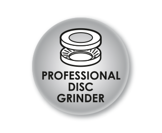 Professional disc grinder with removable grinding disc